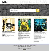 IMDb Website Prototype