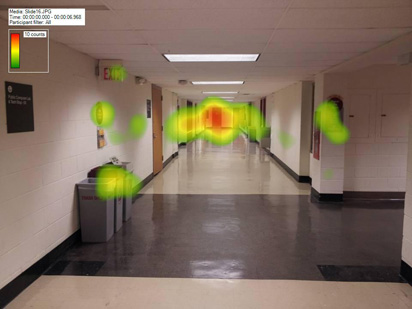 Gopher Way Task Analysis; Gaze Plot & Heat Map